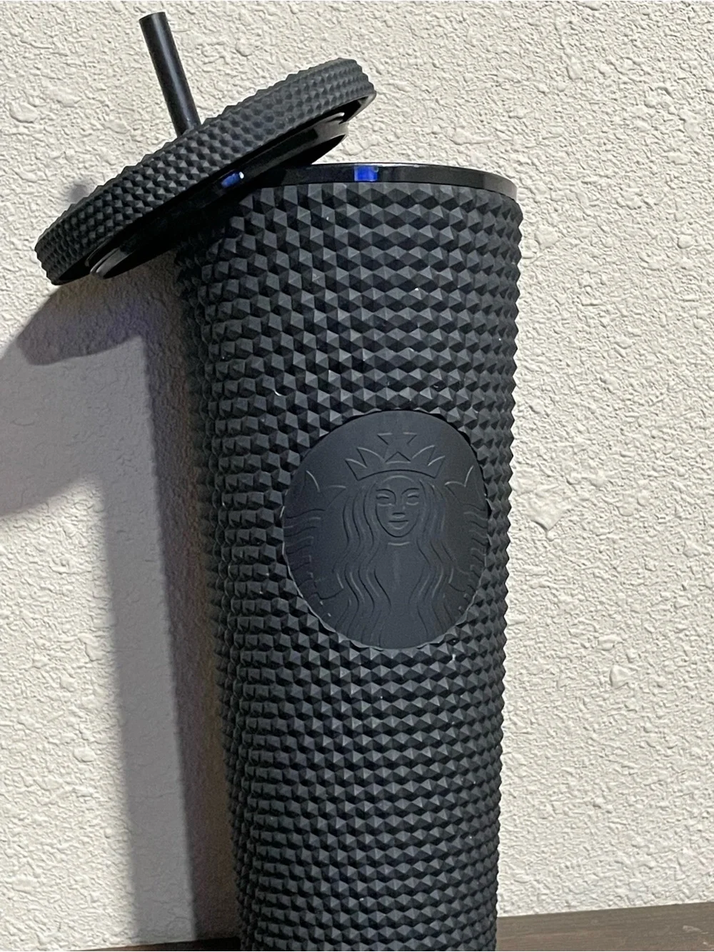 Starbucks Black Textured Studded Tumbler with Straw